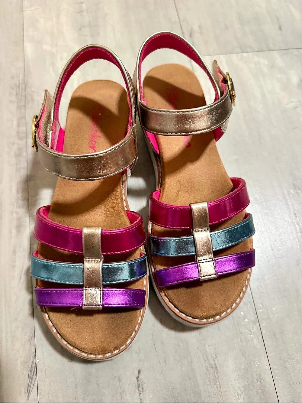 Girl’s Skechers Color Block Sandals US 1
